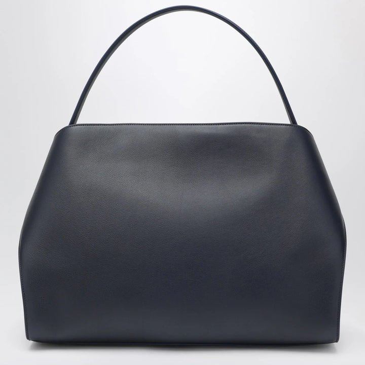 Ferragamo - Navy and brown leather Hug Soft L handbag