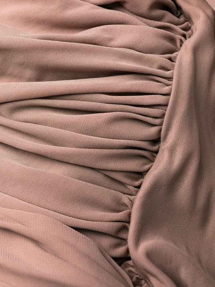 Dresses Saint Laurent Pink Sleeveless Draped Minidress Brand