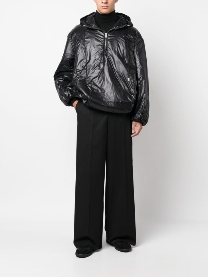 Saint Laurent Cassandre Anorak Oversized Hooded Coat