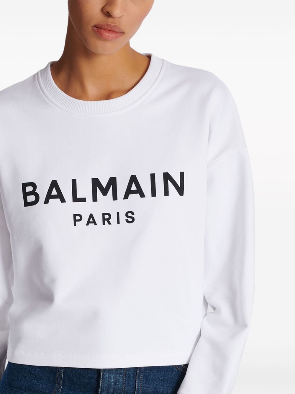 Topwear M Balmain Cotton Logo Sweater Brand