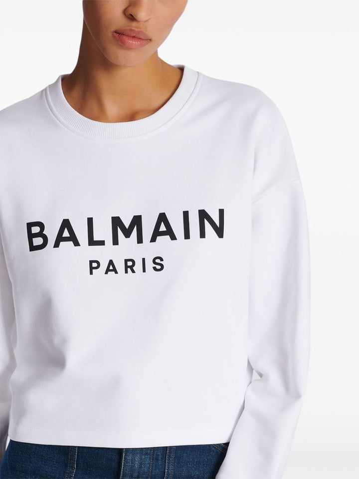 Topwear M Balmain Cotton Logo Sweater Brand