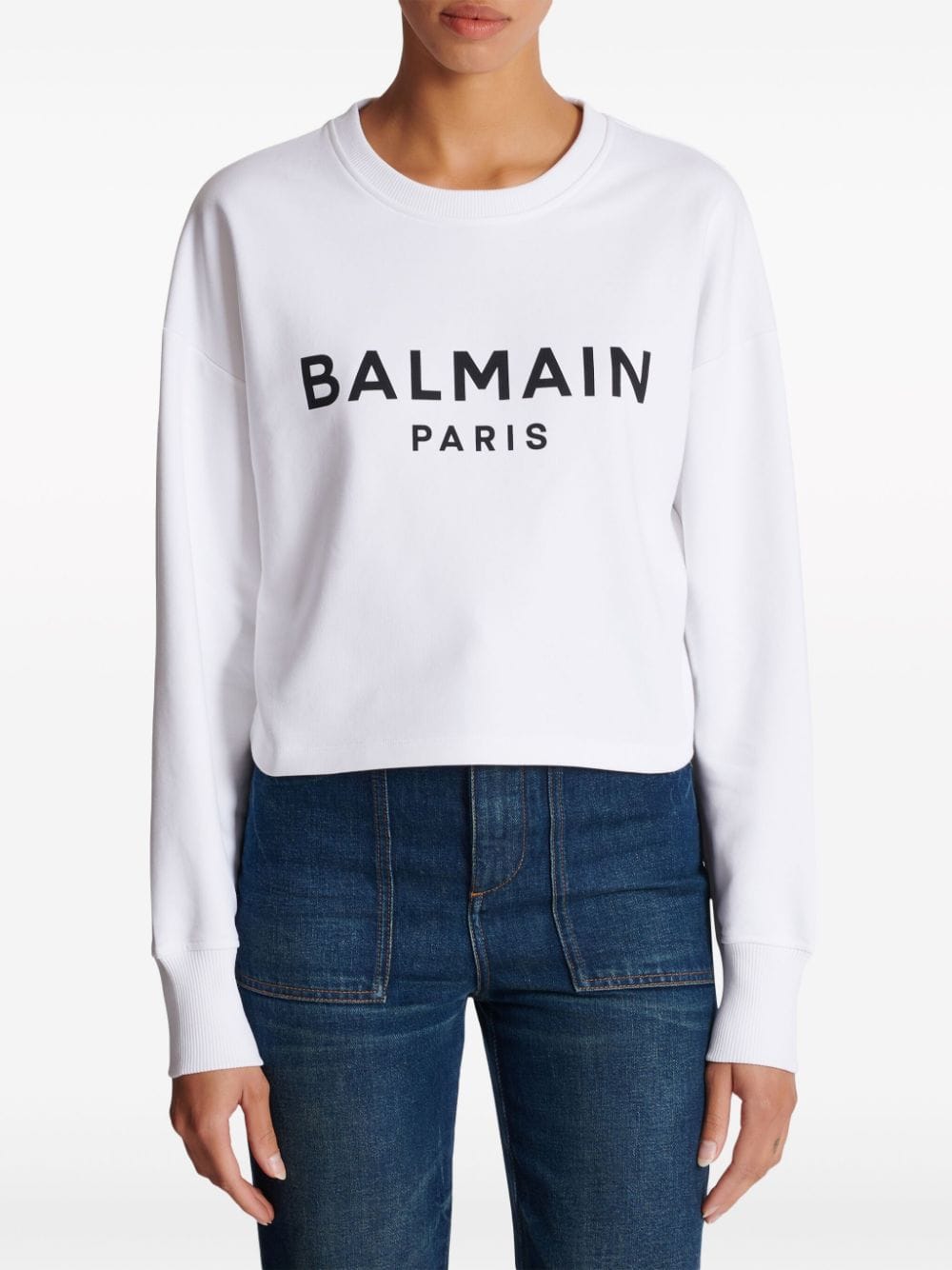 Topwear M Balmain Cotton Logo Sweater Brand