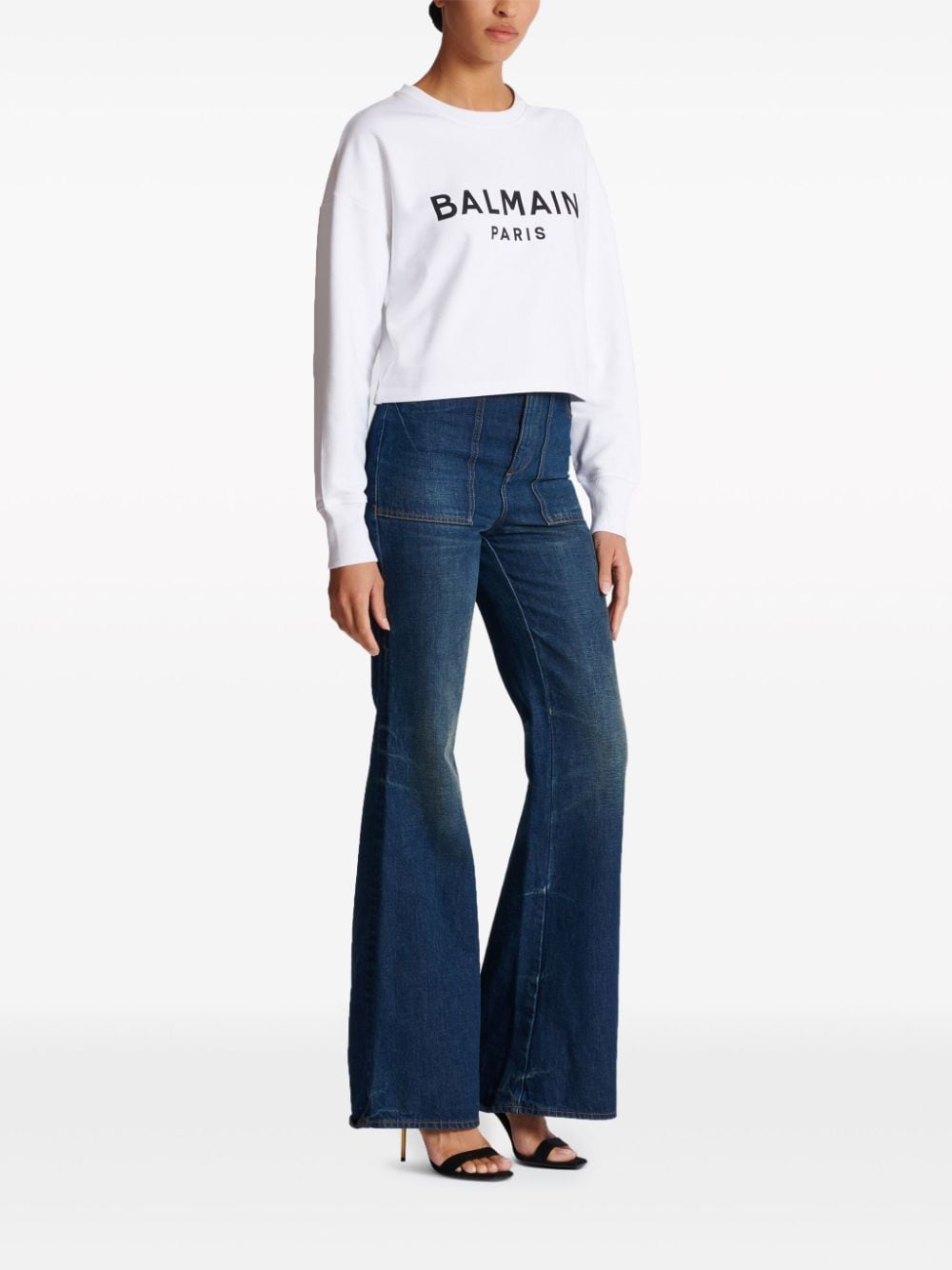 Topwear M Balmain Cotton Logo Sweater Brand