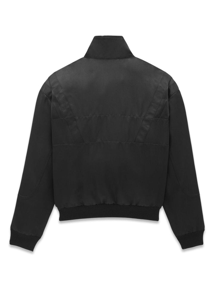 Jackets 48 Saint Laurent Coats Black Satin Brand