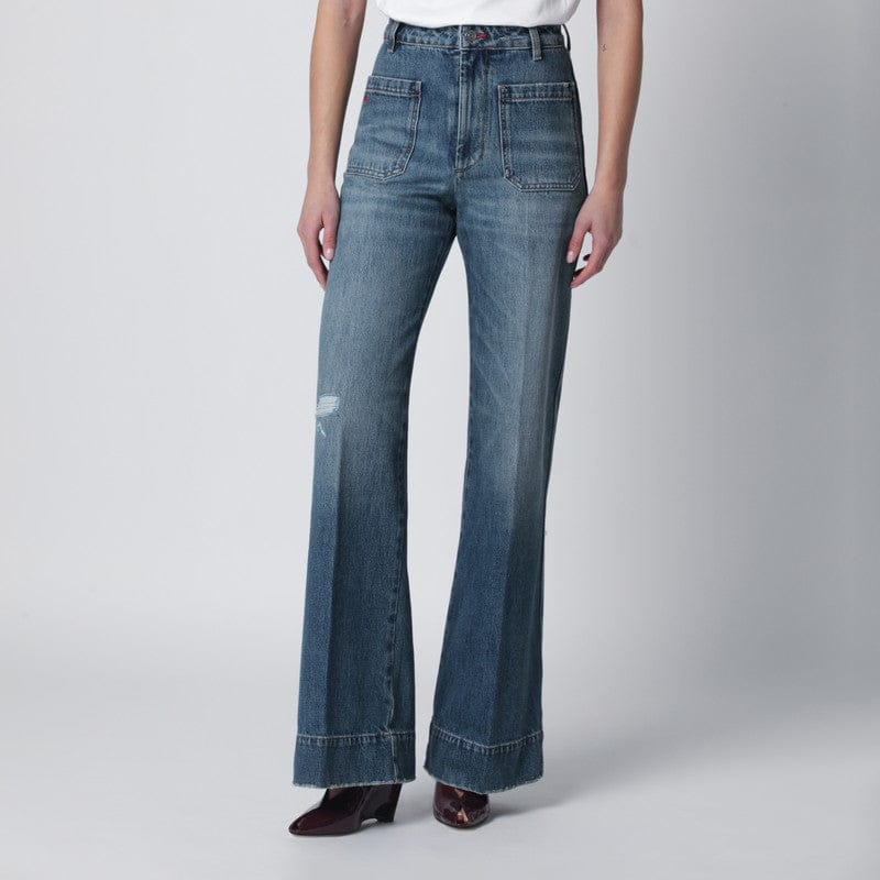 Pants Victoria Beckham - New Alina jeans in worn blue wash - 26 Brand