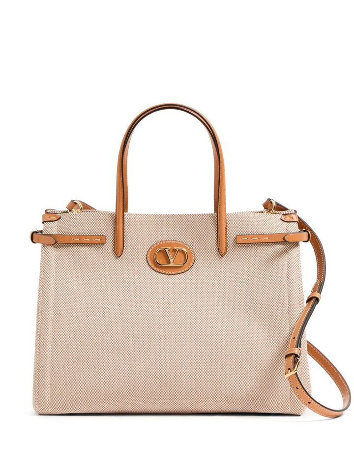 Valentino Garavani Antibes Medium Canvas Shopping Bag