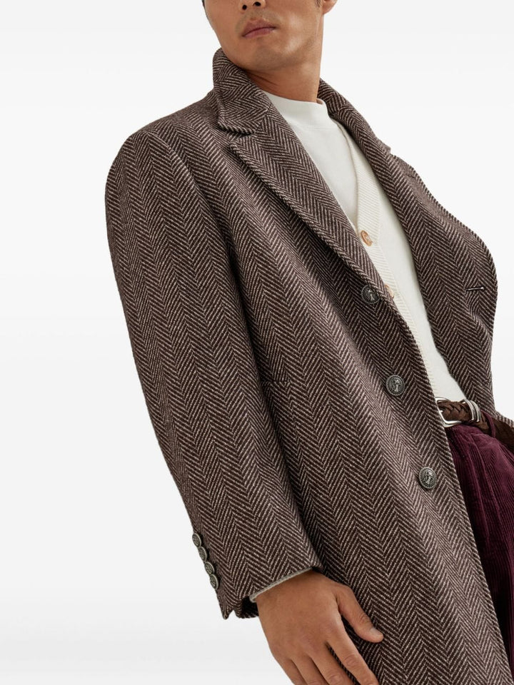 Jackets 48 Brunello Cucinelli Coats Brown Brand