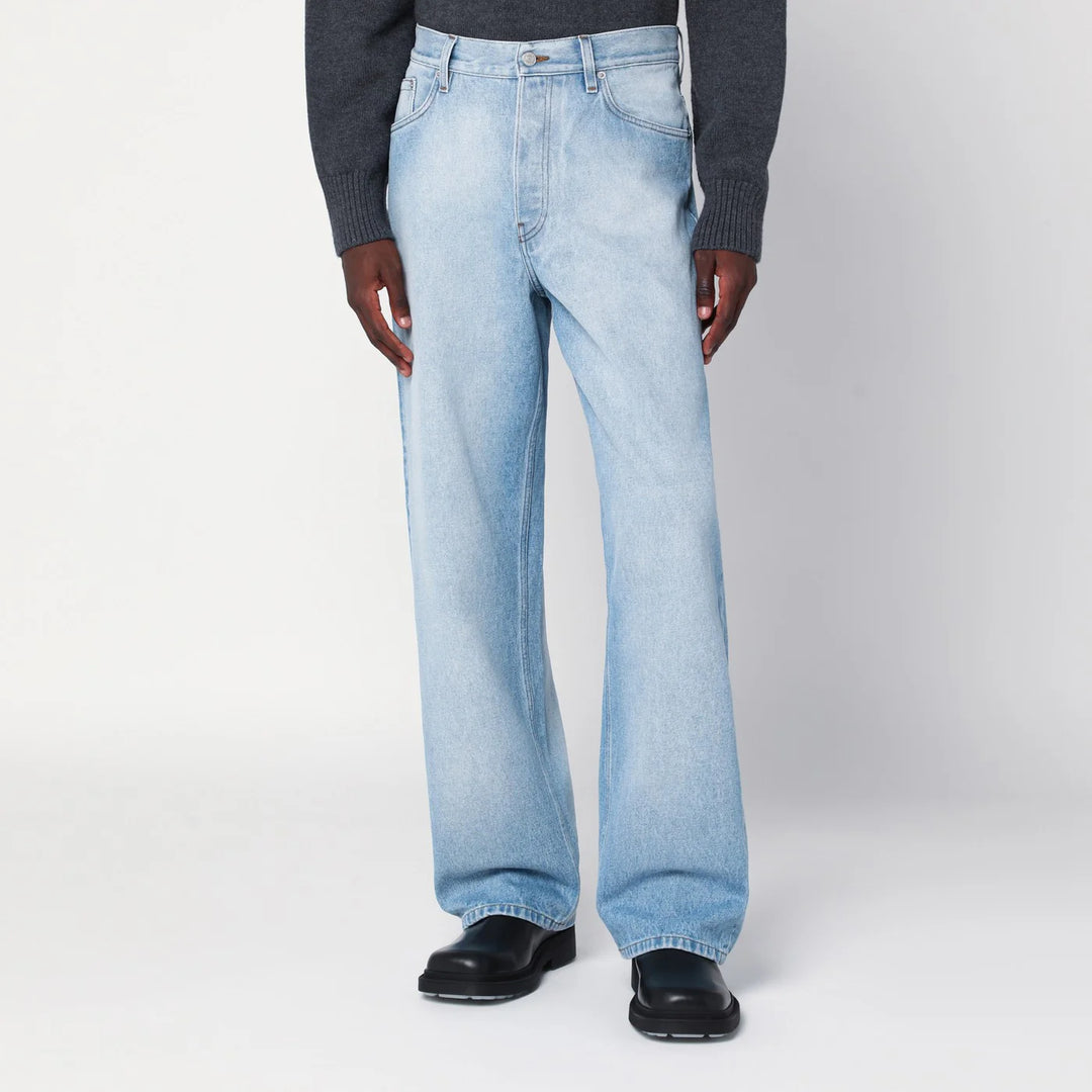 Dries Van Noten - Light blue faded jeans