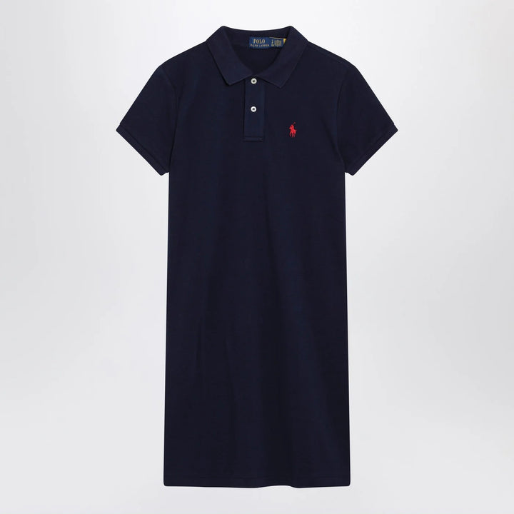 Polo Ralph Lauren - Mini abito a polo in cotone blu navy