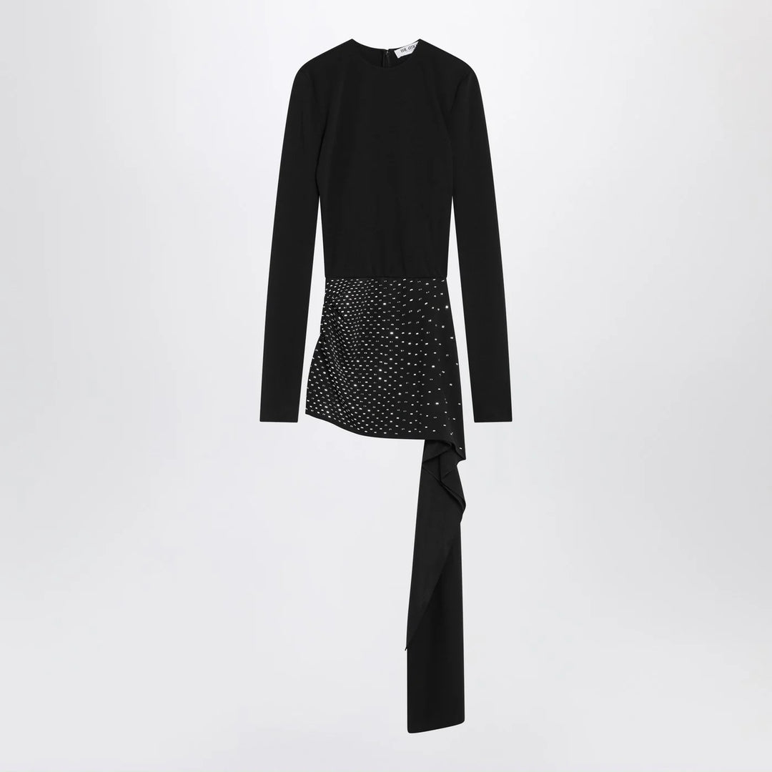 The Attico - Mini black dress with thermostrass
