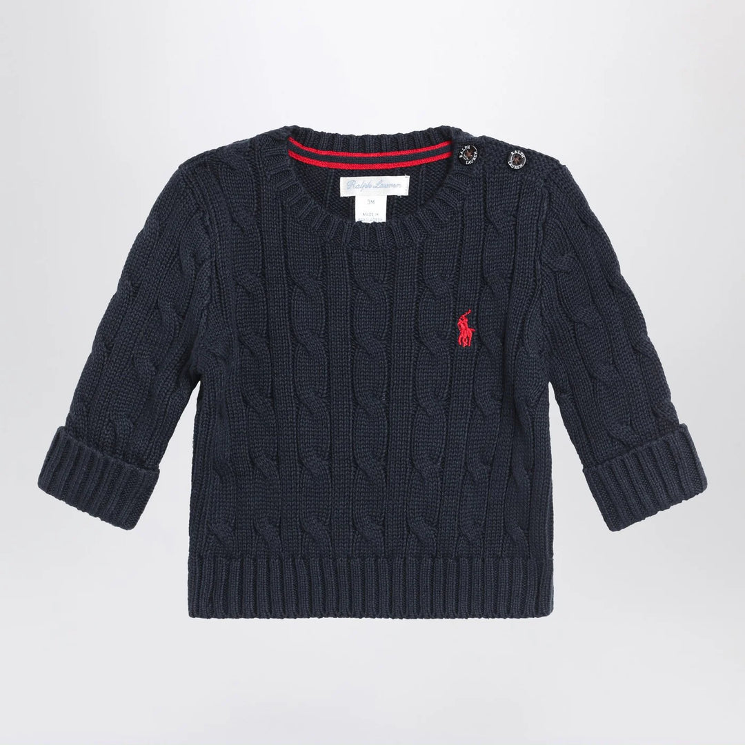 Polo Ralph Lauren - Navy blue cable-knit cotton sweater