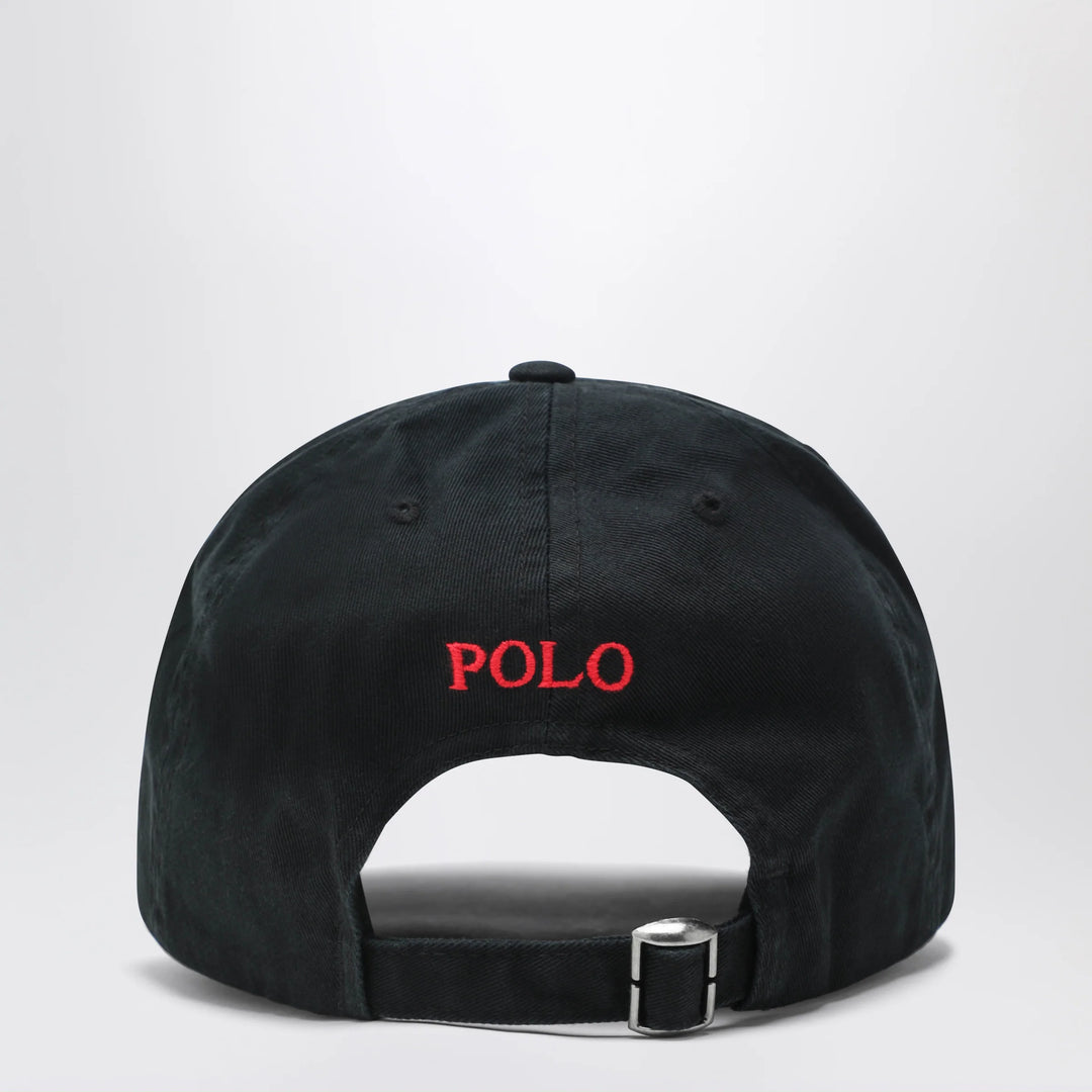 Polo Ralph Lauren - Black cotton baseball cap