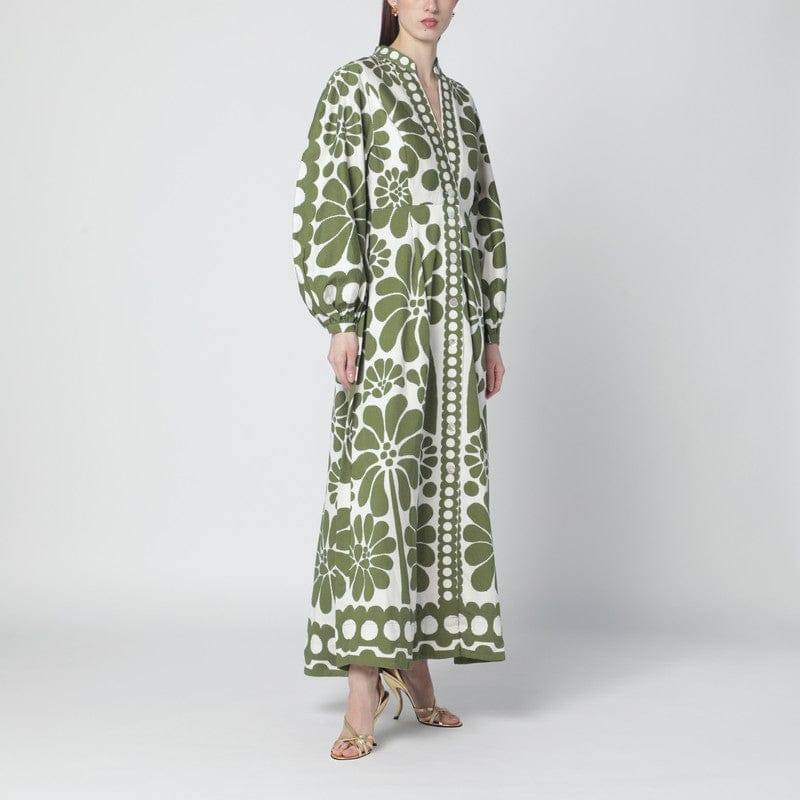 Dresses FARM Rio - Palermo dress with green print - S Brand