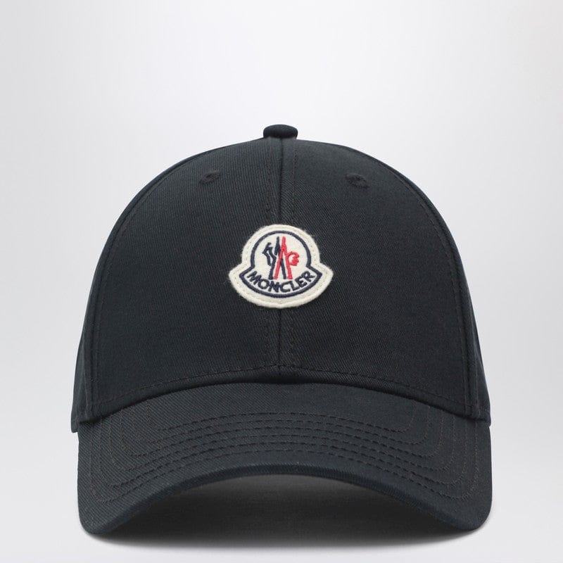 Hats Moncler - Black baseball cap with logo - One size Brand