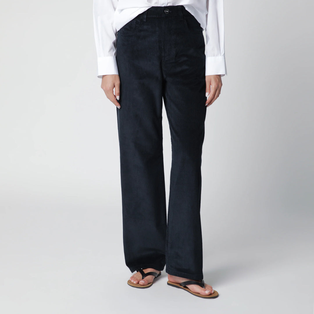 Róhe - Midnight Blue Corduroy Trousers