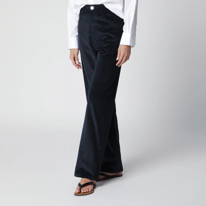 Róhe - Midnight Blue Corduroy Trousers