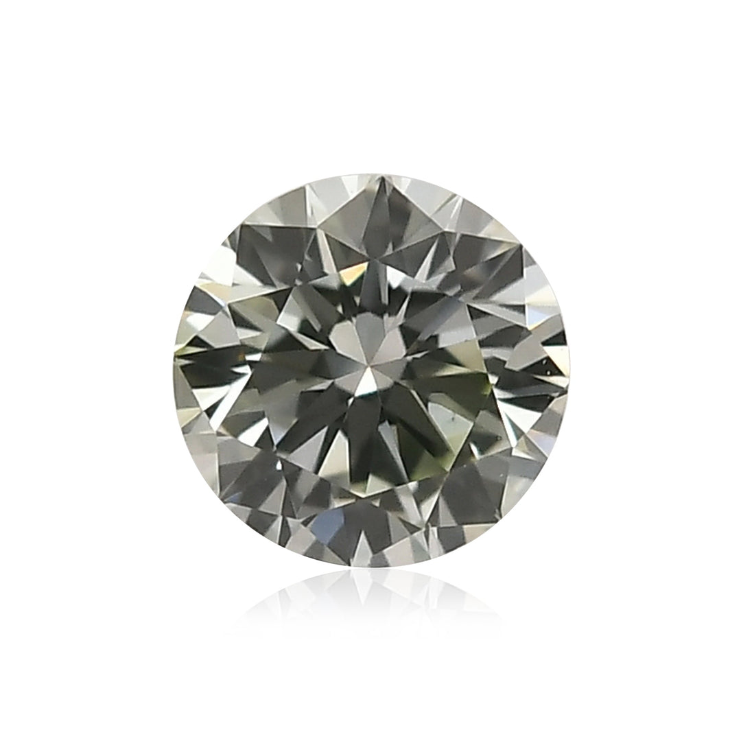 0.20 Carat Light Green Round Brilliant Diamond (VS1) GIA