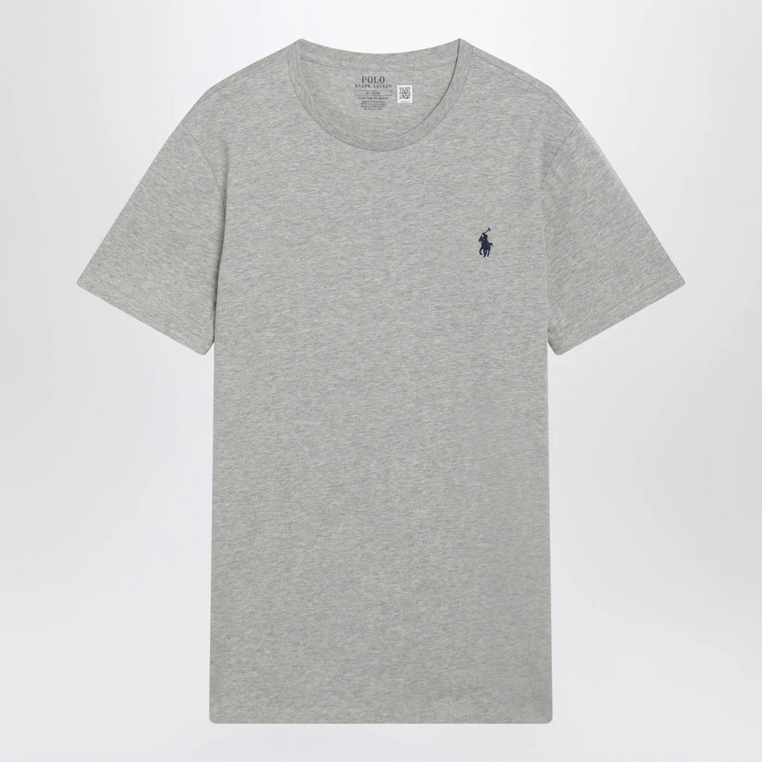 Polo Ralph Lauren - Grey mélange cotton Custom Slim-Fit T-shirt