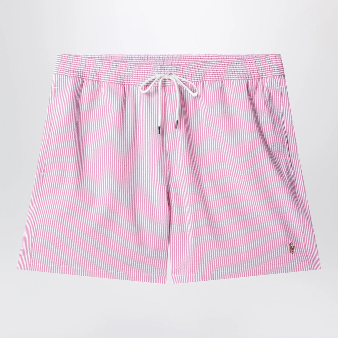 Polo Ralph Lauren - Traveler striped white/pink swim shorts