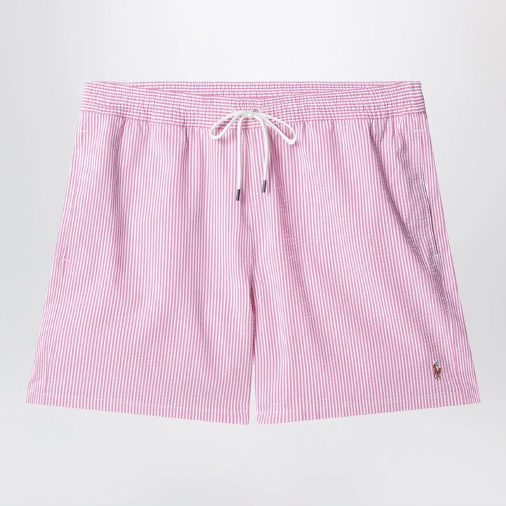 Polo Ralph Lauren - Traveler striped white/pink swim shorts