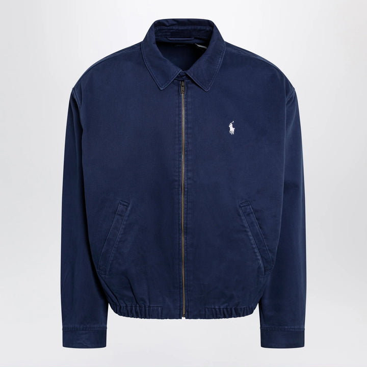 Polo Ralph Lauren - Navy blue zip-up jacket in cotton
