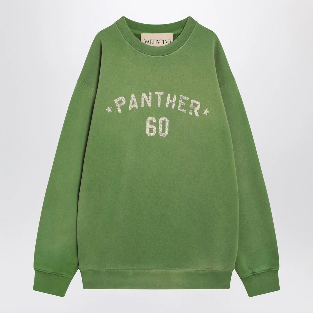 Valentino - Crew neck sweatshirt Chez Valentino green