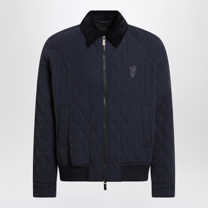 Burberry Quilted Jacket Navy Blue in Nylon
