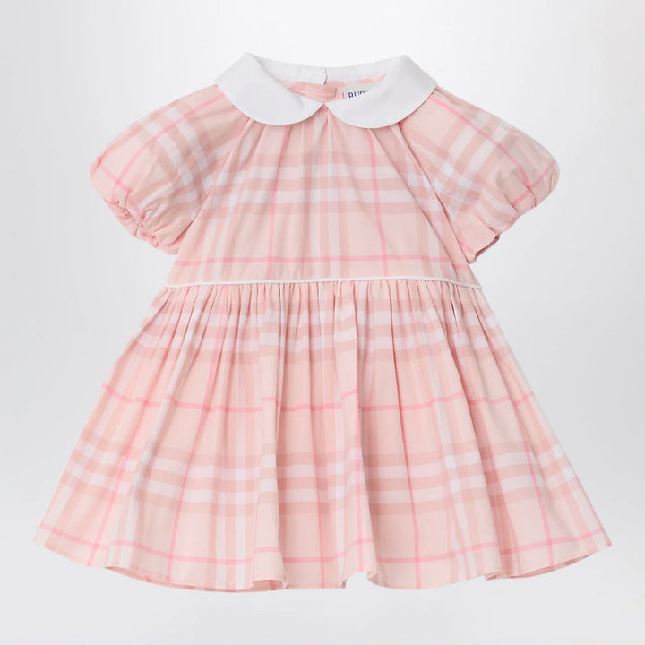 Burberry - Pink dress and bloomer shorts set with Check pattern