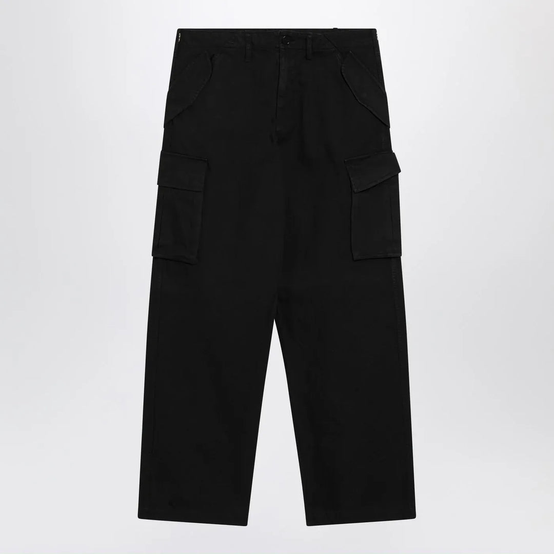 Burberry - Black cotton cargo trousers