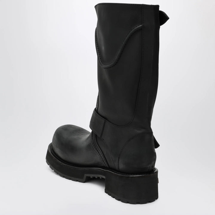 Balenciaga - Venom black calfskin boots