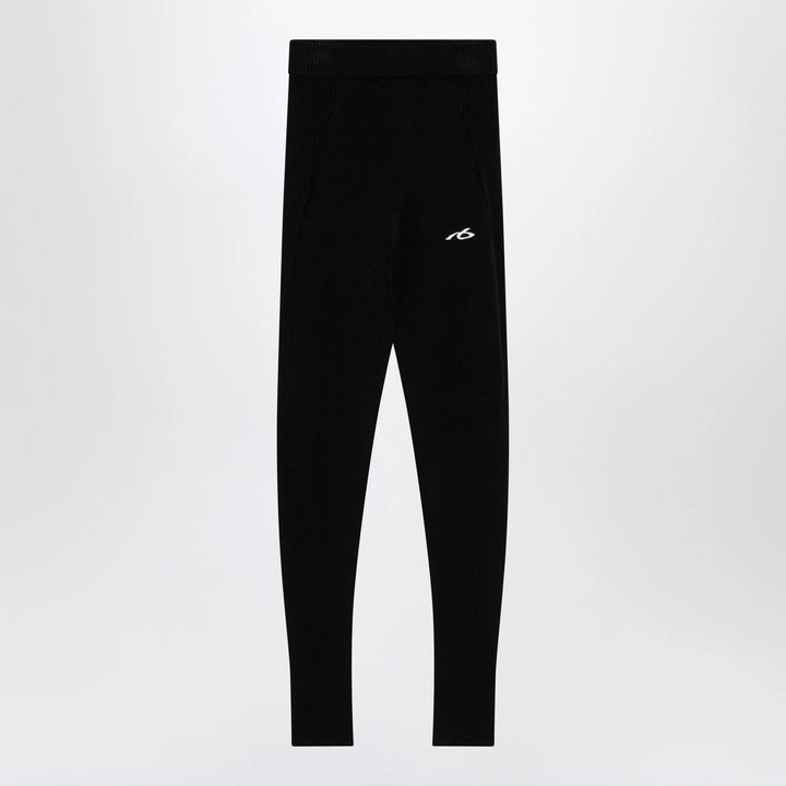 Balenciaga - Black Techwear viscose leggings