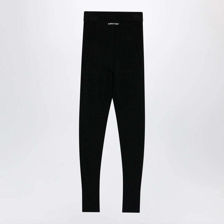 Balenciaga - Black Techwear viscose leggings