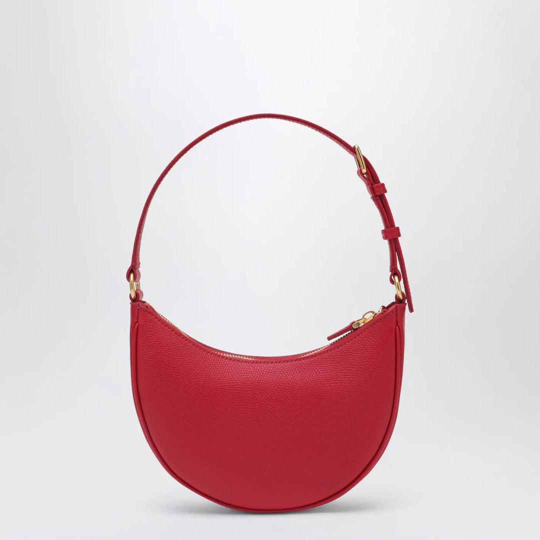 Valentino Garavani - Red leather Vlogo Signature mini hobo bag