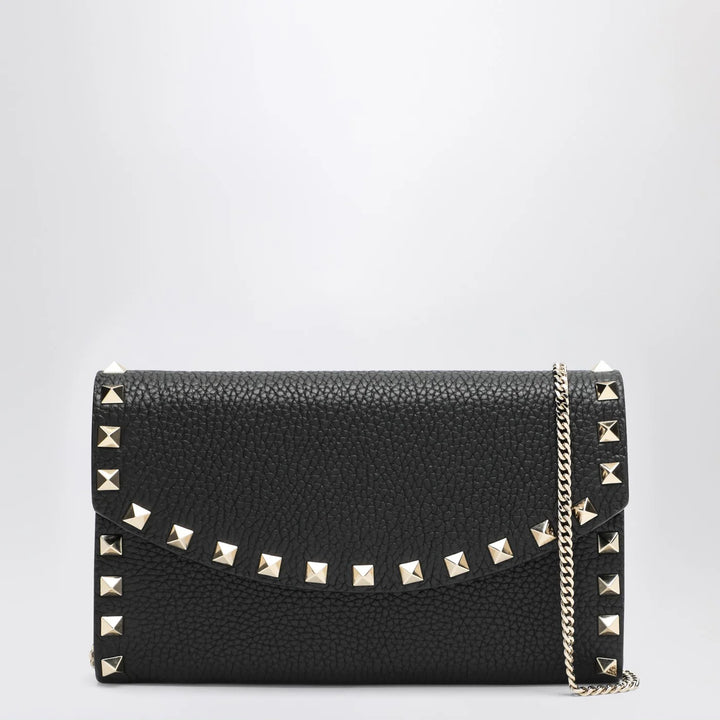 Valentino Garavani - Black Rockstud crossbody wallet