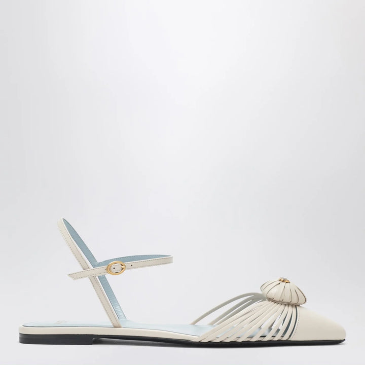 Valentino Garavani - Coeur Royal sandals in ivory
