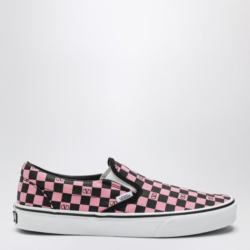 Shoes Valentino Garavani X Vans - Slip-On sneakers orchid pink/black with VLogo Checkerboard print - 42 IT Brand