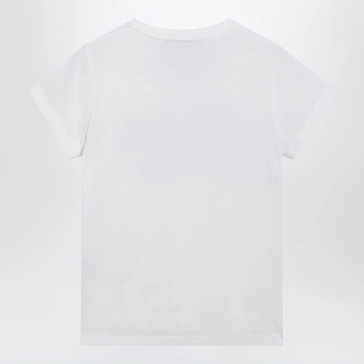 Valentino - White cotton T-shirt with logo print