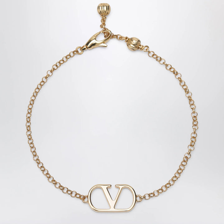 Valentino Garavani - VLogo Signature bracelet in gold-tone brass