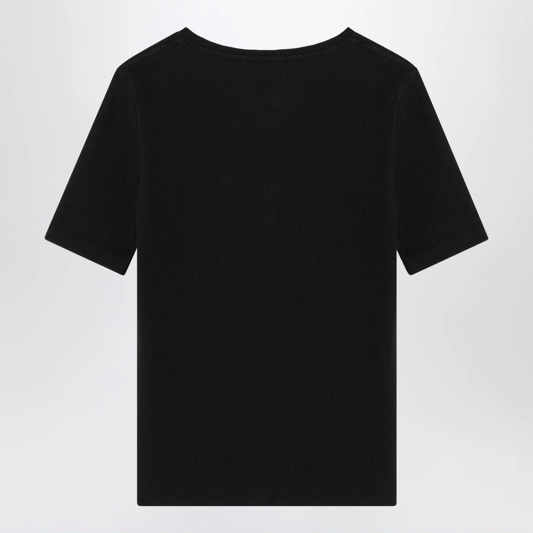 ANINE BING - Black short-sleeved t-shirt