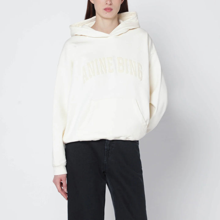 ANINE BING - Cream Harvey hoodie