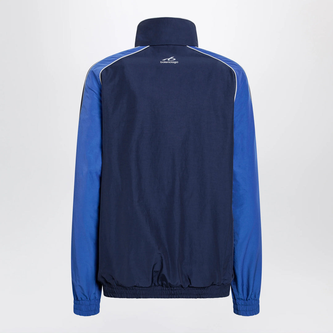 Balenciaga - Navy blue Techwear zip-up jacket in cotton blend