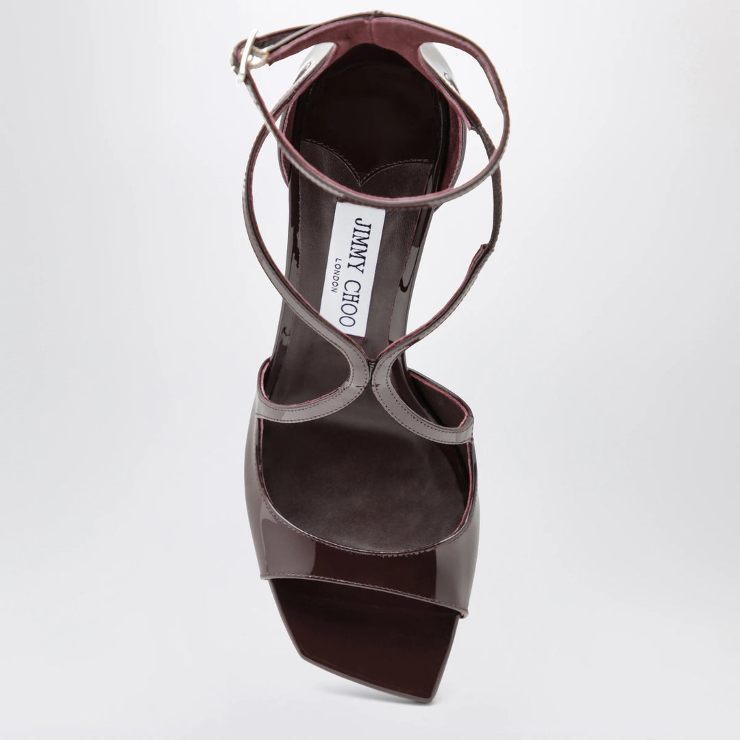 Jimmy Choo - Azia sandals in deep red patent leather Brand Shoes