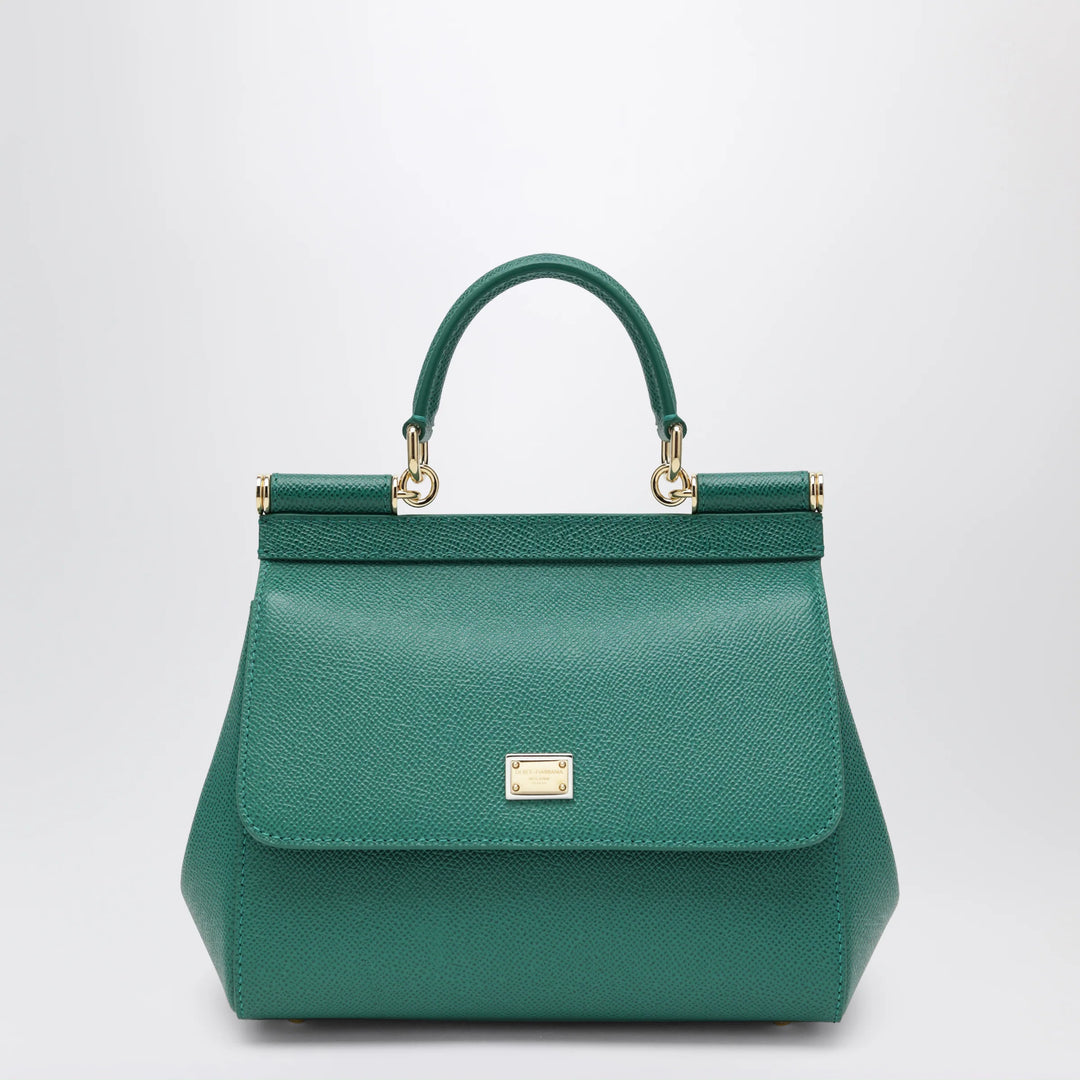 Dolce&amp;Gabbana - Medium Sicily top-handle bag in emerald green