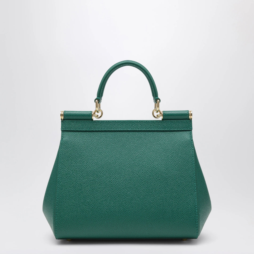 Dolce&amp;Gabbana - Medium Sicily top-handle bag in emerald green