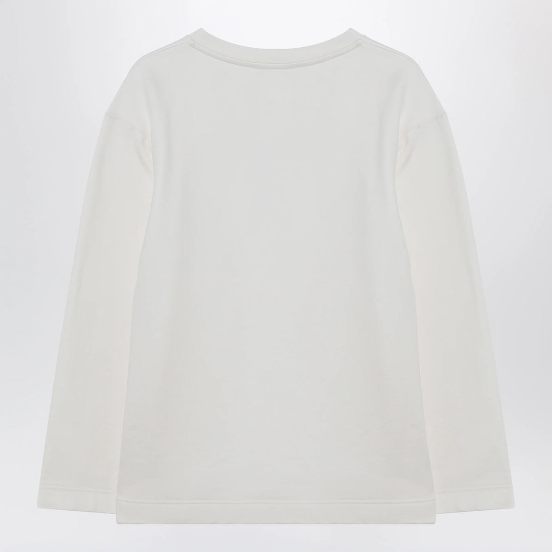 Max Mara - White sweatshirt in silk blend