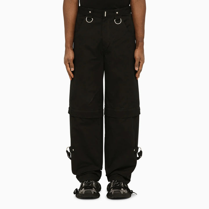 Givenchy - Black trousers with removable bottoms