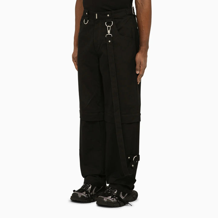 Givenchy - Black trousers with removable bottoms