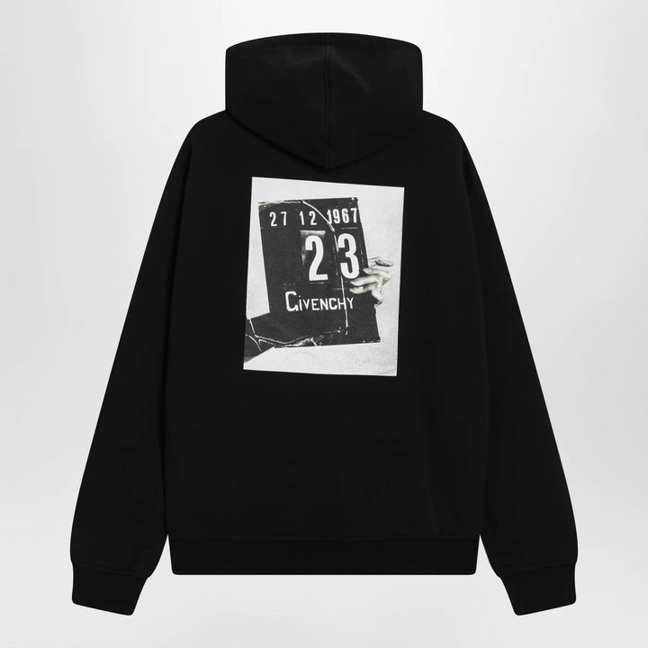 Givenchy - Black Couture Seam sweatshirt with Clapperboard print