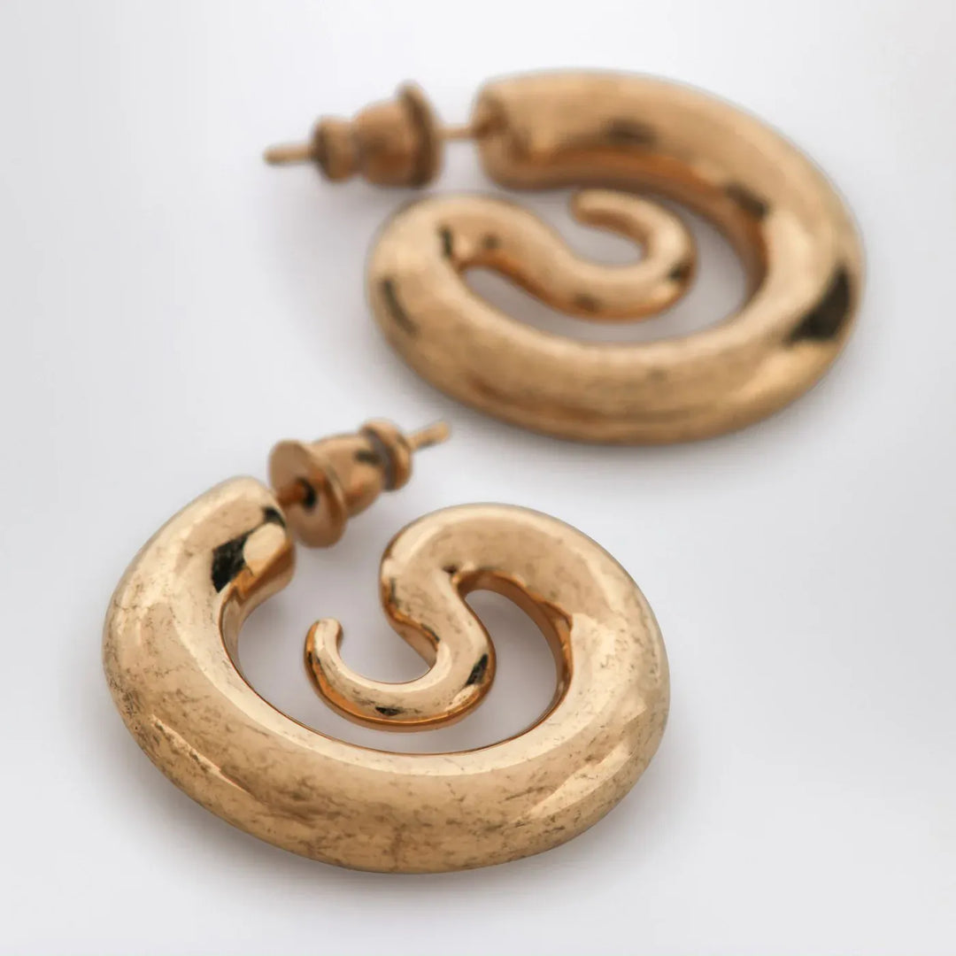 PANCONESI - Serpent Hoops Extra Small earrings in gold tone
