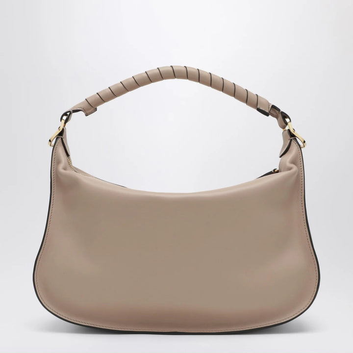 Chloé - Small Marcie Wood Smoke leather bag